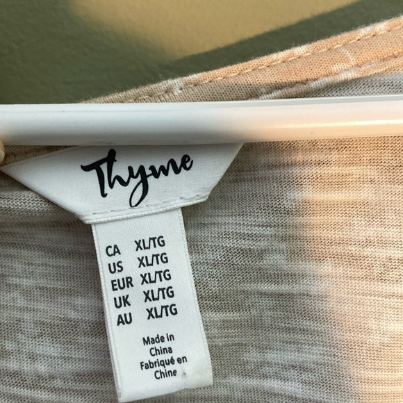 Thyme Maternity Cream Sleeveless Relaxed Tank Top - Picture 2 of 9